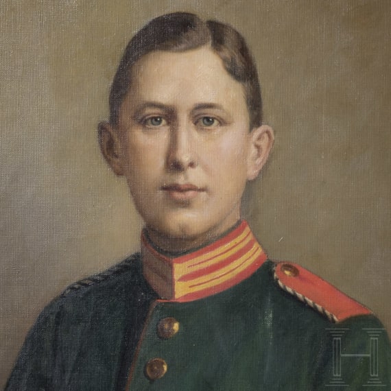 A portrait of a one-year volunteer in the Garde Jaeger Battalion, circa 1900