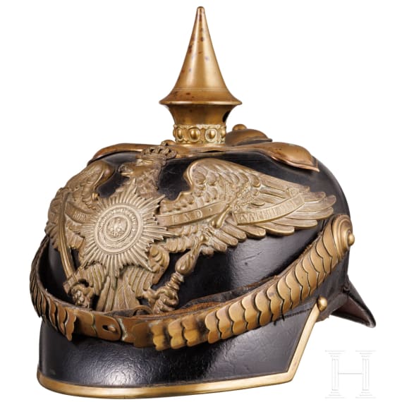 A helmet for non-commissioned officers of the guard cavalry, circa 1890