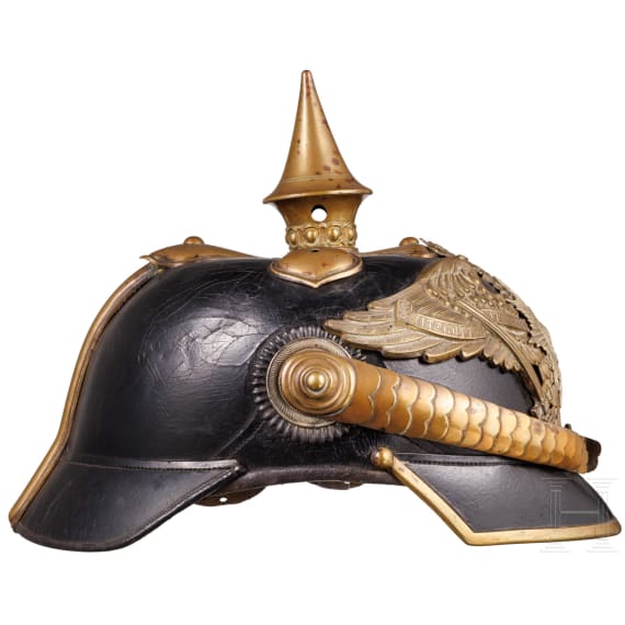 A helmet for non-commissioned officers of the guard cavalry, circa 1890