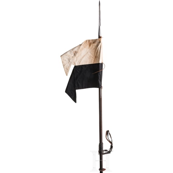 Kavallerielanze mit preu&szlig;ischer Lanzenflagge, um 1900