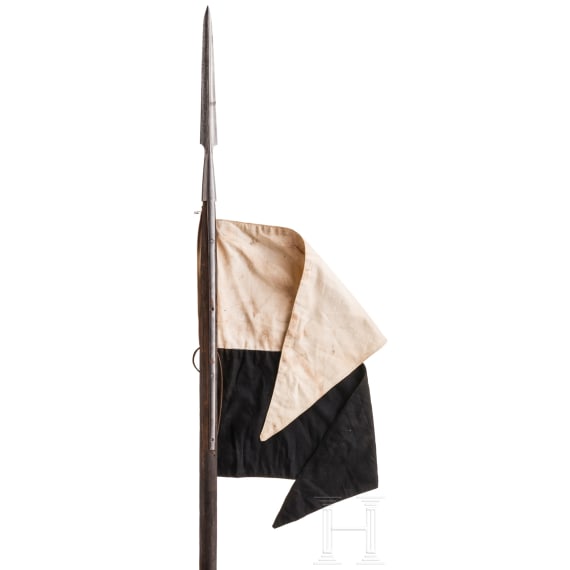 Kavallerielanze mit preu&szlig;ischer Lanzenflagge, um 1900