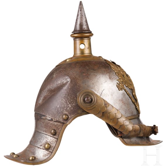 Helm M 1867 f&uuml;r Mannschaften im K&uuml;rassier-Regiment Nr. 7