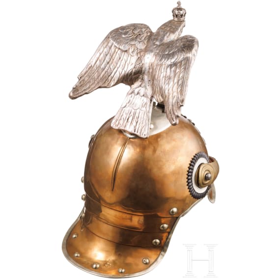 Helm M 1867 f&uuml;r Mannschaften des Regiments Garde-K&uuml;rassiere in Paradeausf&uuml;hrung