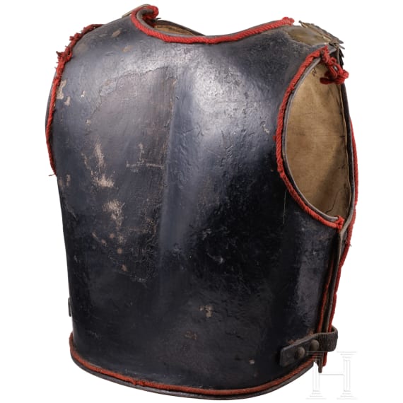 Schwarzer Paradek&uuml;rass f&uuml;r Mannschaften der Gardes du Corps, 19. Jhdt.