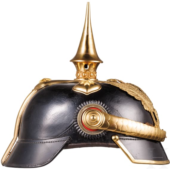 Helm f&uuml;r Reserveoffiziere der Dragoner, um 1900