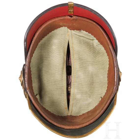 Helm f&uuml;r Reserveoffiziere der Dragoner, um 1900