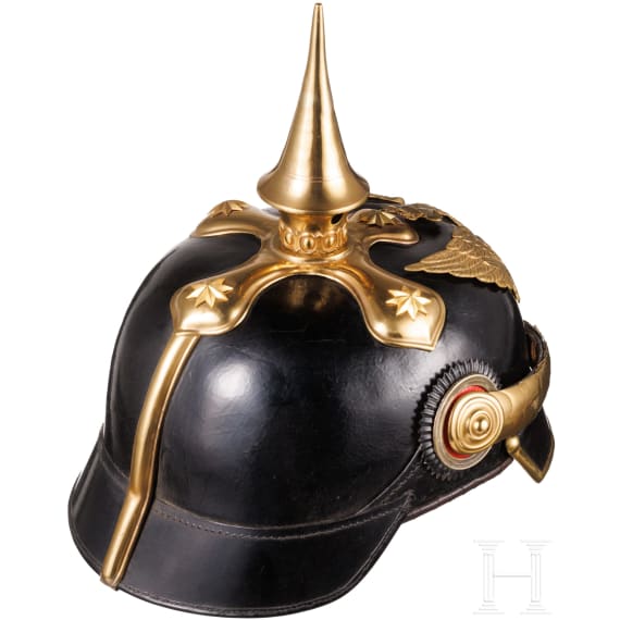 Helm f&uuml;r Reserveoffiziere der Dragoner, um 1900