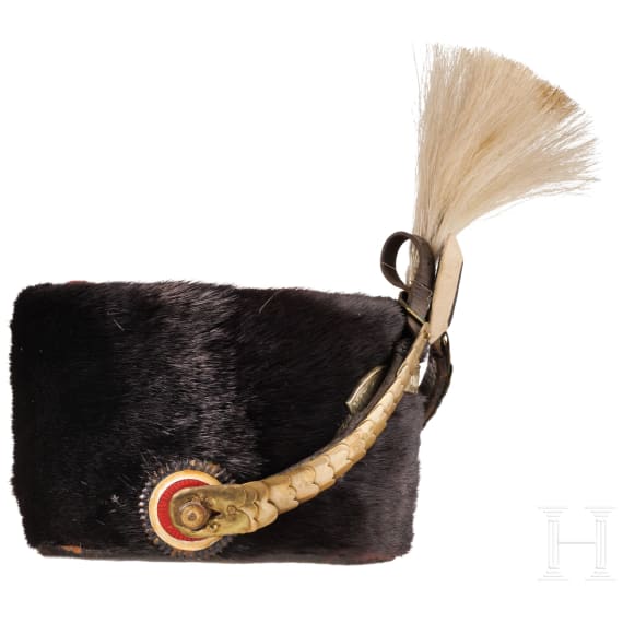 Pelzm&uuml;tze f&uuml;r Mannschaften des Husaren-Regiments Nr. 10
