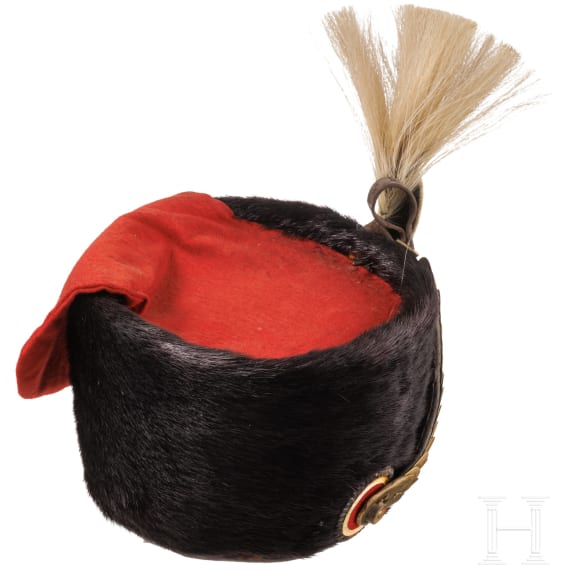 Pelzm&uuml;tze f&uuml;r Mannschaften des Husaren-Regiments Nr. 10
