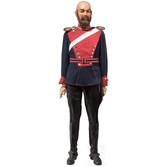 Uniformfigur eines preu&szlig;ischen Ulanen, um 1900