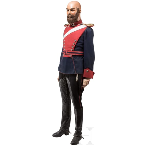 Uniformfigur eines preu&szlig;ischen Ulanen, um 1900