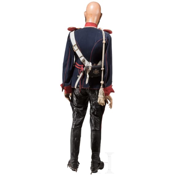 Uniformfigur eines preu&szlig;ischen Ulanen, um 1900
