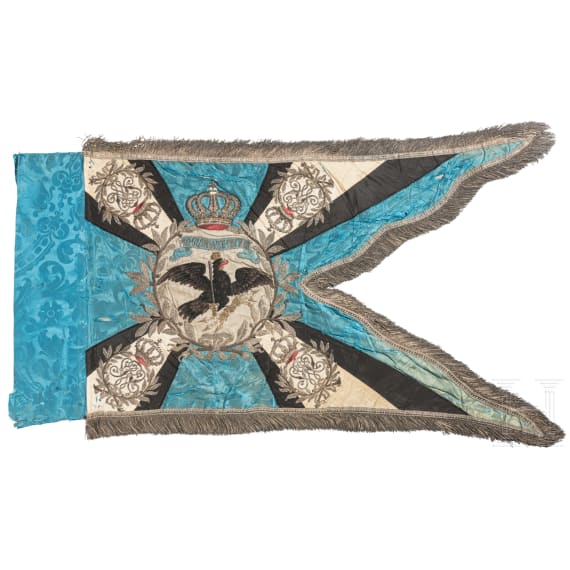 Fahnentuch der Regimentsstandarte des Ulanen-Regiments "Graf zu Dohna" (Ostpreu&szlig;isches) Nr. 8, um 1900