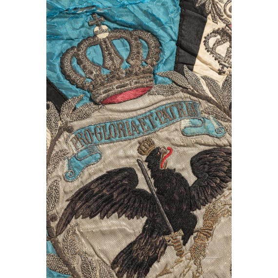 Fahnentuch der Regimentsstandarte des Ulanen-Regiments "Graf zu Dohna" (Ostpreu&szlig;isches) Nr. 8, um 1900