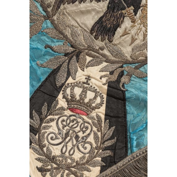 Fahnentuch der Regimentsstandarte des Ulanen-Regiments "Graf zu Dohna" (Ostpreu&szlig;isches) Nr. 8, um 1900