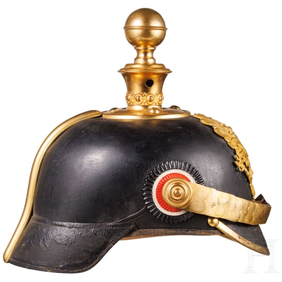 Helm f&uuml;r Unteroffiziere der Fu&szlig;artillerie, um 1910