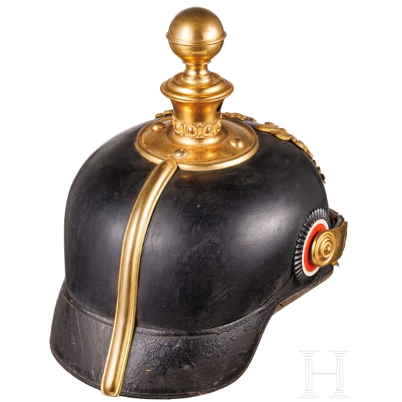 Helm f&uuml;r Unteroffiziere der Fu&szlig;artillerie, um 1910