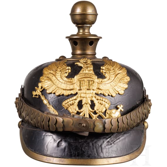 Helm f&uuml;r Unteroffiziere der Feldartillerie, um 1900