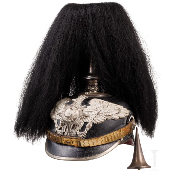 Helm f&uuml;r Mannschaften der Garde-Pioniere oder -Infanterie, um 1900