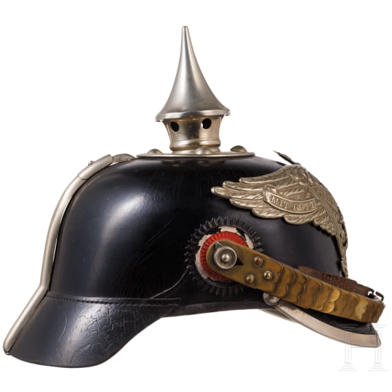 Helm f&uuml;r Einj&auml;hrig-Freiwillige der Garde-Pioniere oder -Infanterie, um 1910