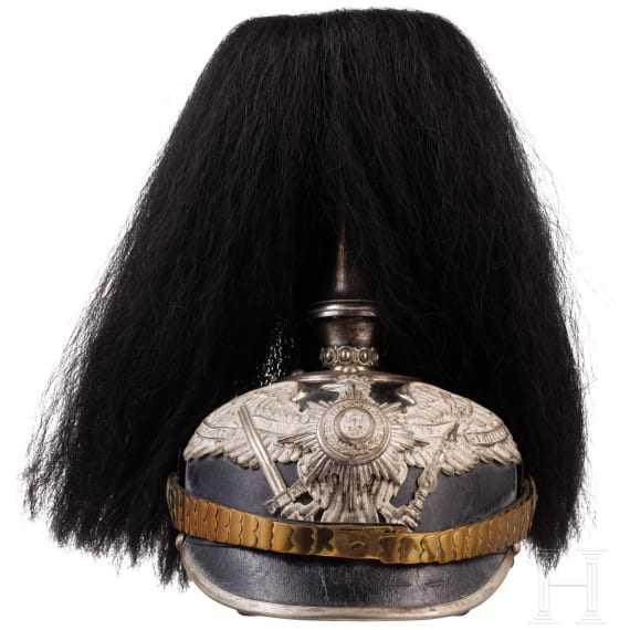 Helm f&uuml;r Mannschaften der Garde-Pioniere oder -Infanterie, um 1900