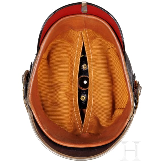 Helm f&uuml;r Mannschaften der Garde-Pioniere oder -Infanterie, um 1900