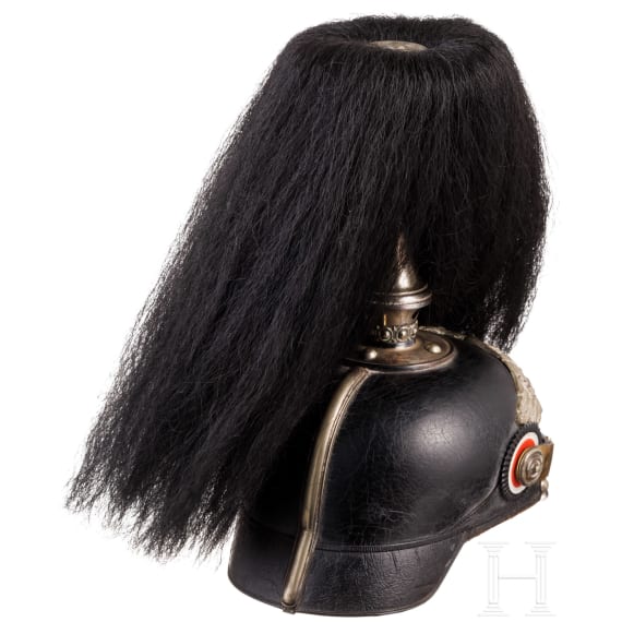 Helm f&uuml;r Mannschaften der Garde-Pioniere oder -Infanterie, um 1900