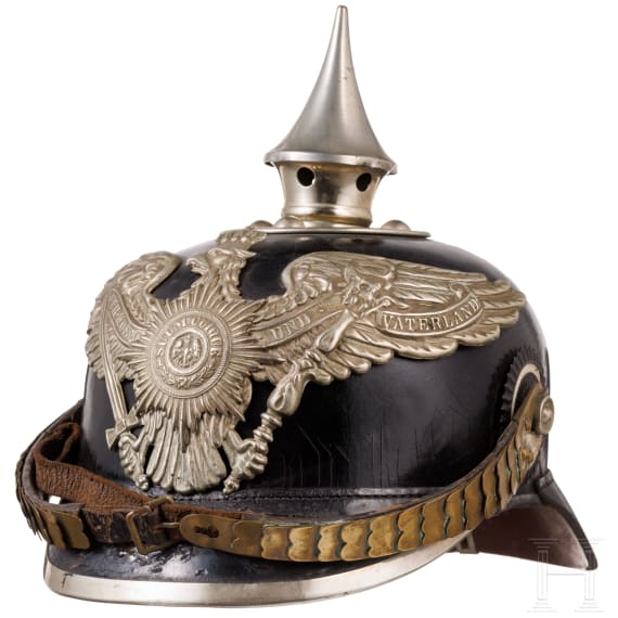 Helm f&uuml;r Einj&auml;hrig-Freiwillige der Garde-Pioniere oder -Infanterie, um 1910