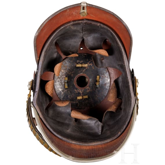 Helm f&uuml;r Einj&auml;hrig-Freiwillige der Garde-Pioniere oder -Infanterie, um 1910