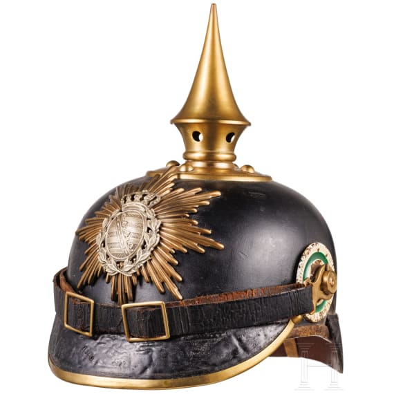 Helm M 1895 f&uuml;r Mannschaften der s&auml;chsischen Infanterie