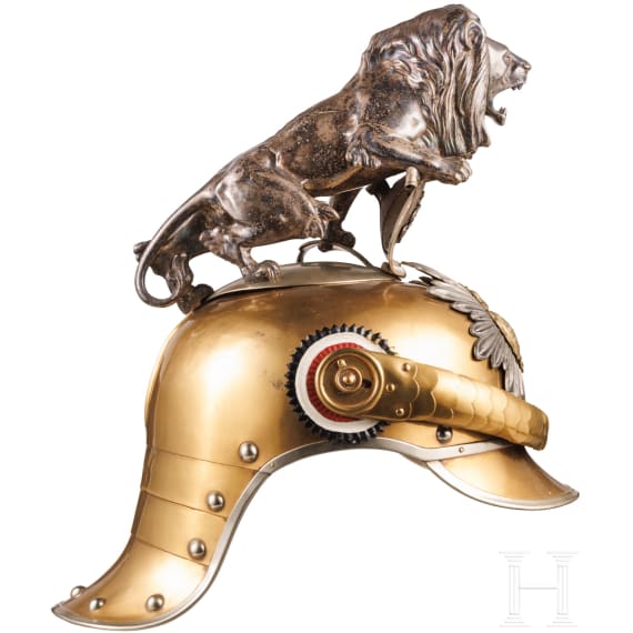 A helmet for troopers of the Royal Saxon Guards Regiment, dated 1915