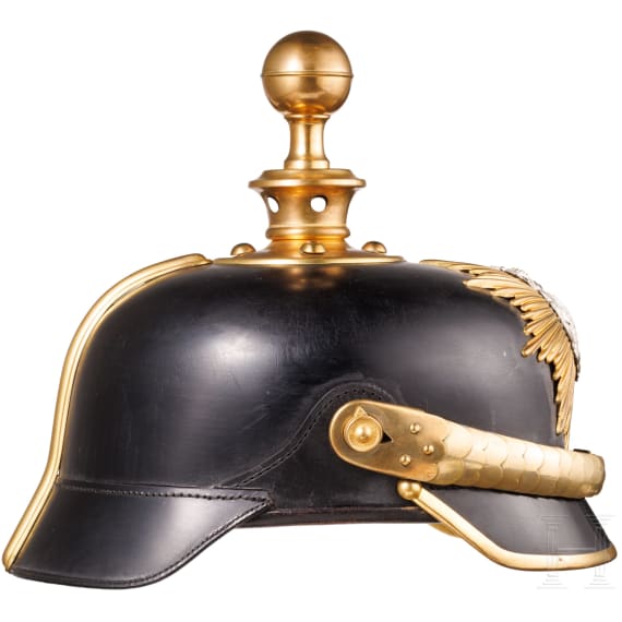 A helmet for NCO's of the Royal Saxon Field Artillery, circa 1900