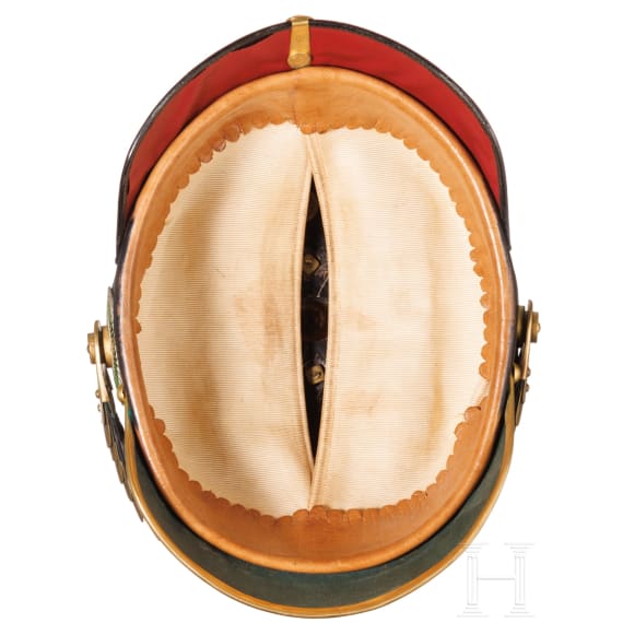 A helmet for NCO's of the Royal Saxon Field Artillery, circa 1900