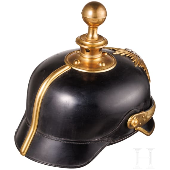 A helmet for NCO's of the Royal Saxon Field Artillery, circa 1900