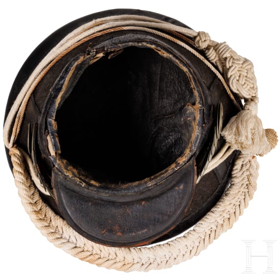 A shako for foot soldiers of the Royal Saxon Army, circa 1830