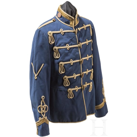 An attila and trousers for sergeants of the 1st Saxon Hussar Regiment No. 18, circa 1910