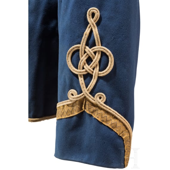 An attila and trousers for sergeants of the 1st Saxon Hussar Regiment No. 18, circa 1910