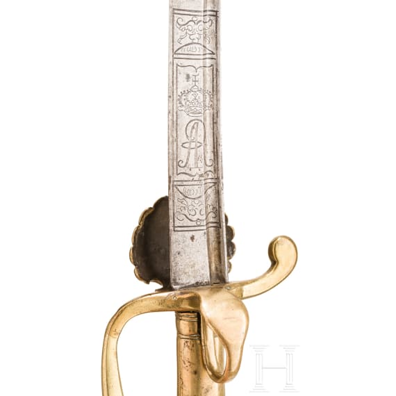 An electoral Saxon sabre for the Swiss Guard at the court of Dresden, circa 1730