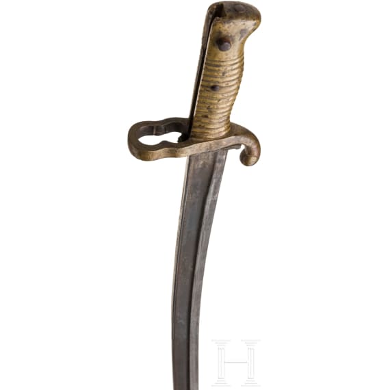 A yatagan bayonet with double barrel ring, 2nd half of the 19th century