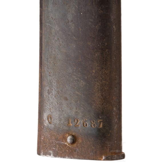 A yatagan bayonet with double barrel ring, 2nd half of the 19th century