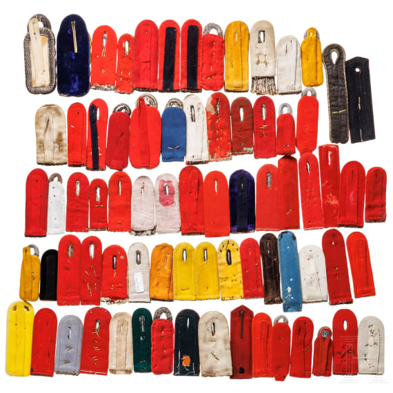A collection of German officer's shoulder boards, circa 1900