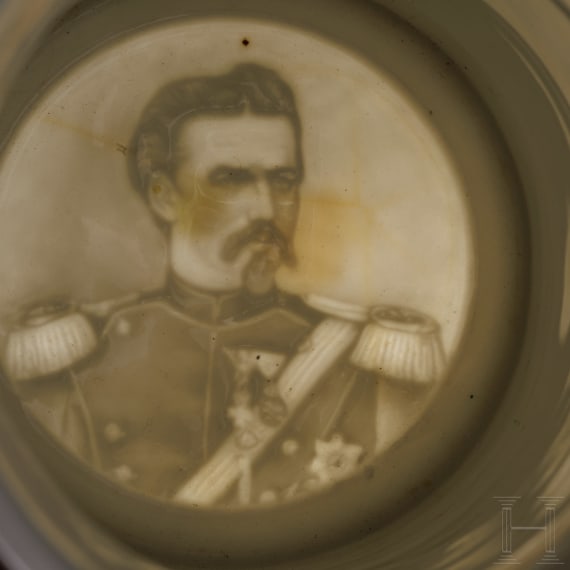 A regimental stein of the Royal Bavarian 1st J&auml;ger Battalion, 1903-05