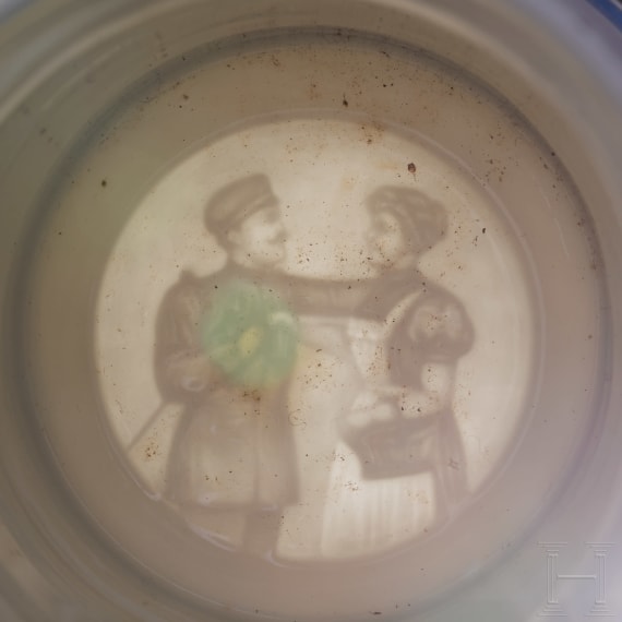 Four regimental stein mugs of the Royal Bavarian Artillery, 1906 - 1914