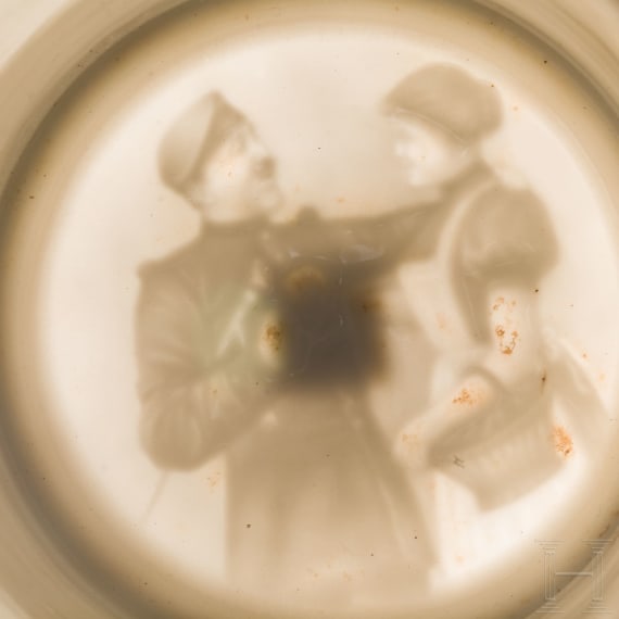 Two Bavarian and Saxon regimental stein mugs of Machine Gun companies, 1907-14