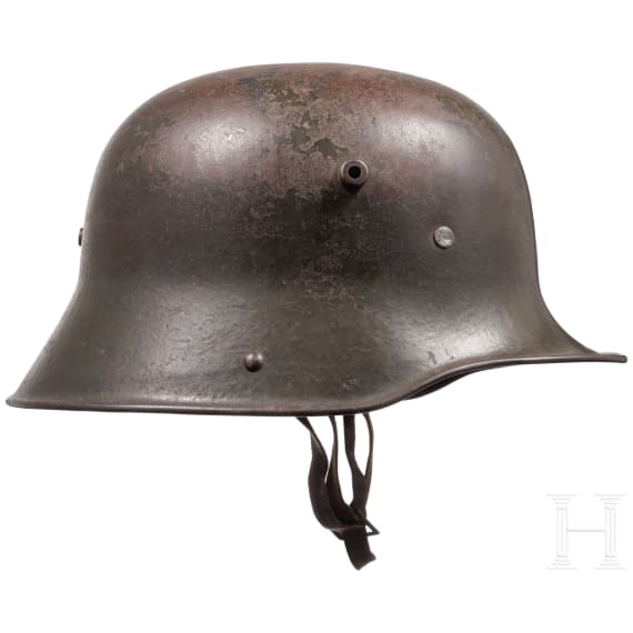 A steel helmet M 16 with Prussian guard troop markings