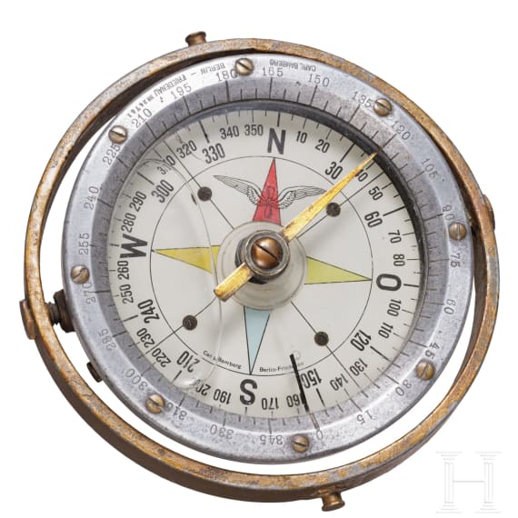 An exterior compass of a German military aeroplane, 1914 - 1918
