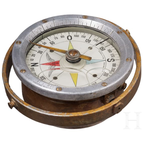 An exterior compass of a German military aeroplane, 1914 - 1918