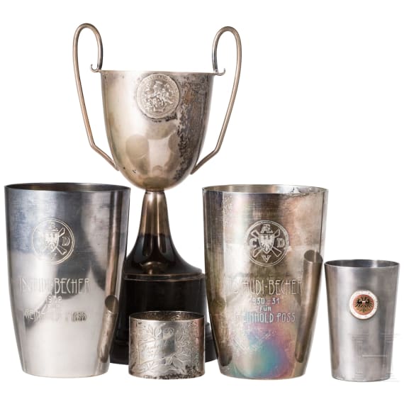 Reinhold Poss (1897 - 1933) - a collection of pilot's trophies, 1929 - 1932