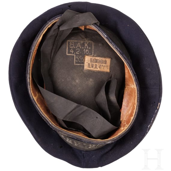 A blue cap for sailors/petty officers of the "Seeflieger-Abteilung II"