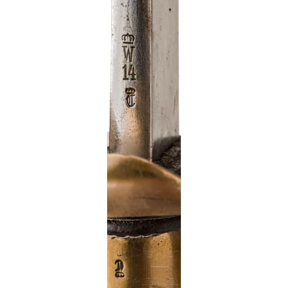 A sword M 1889 for officers of the Schutztruppe, dated 1914